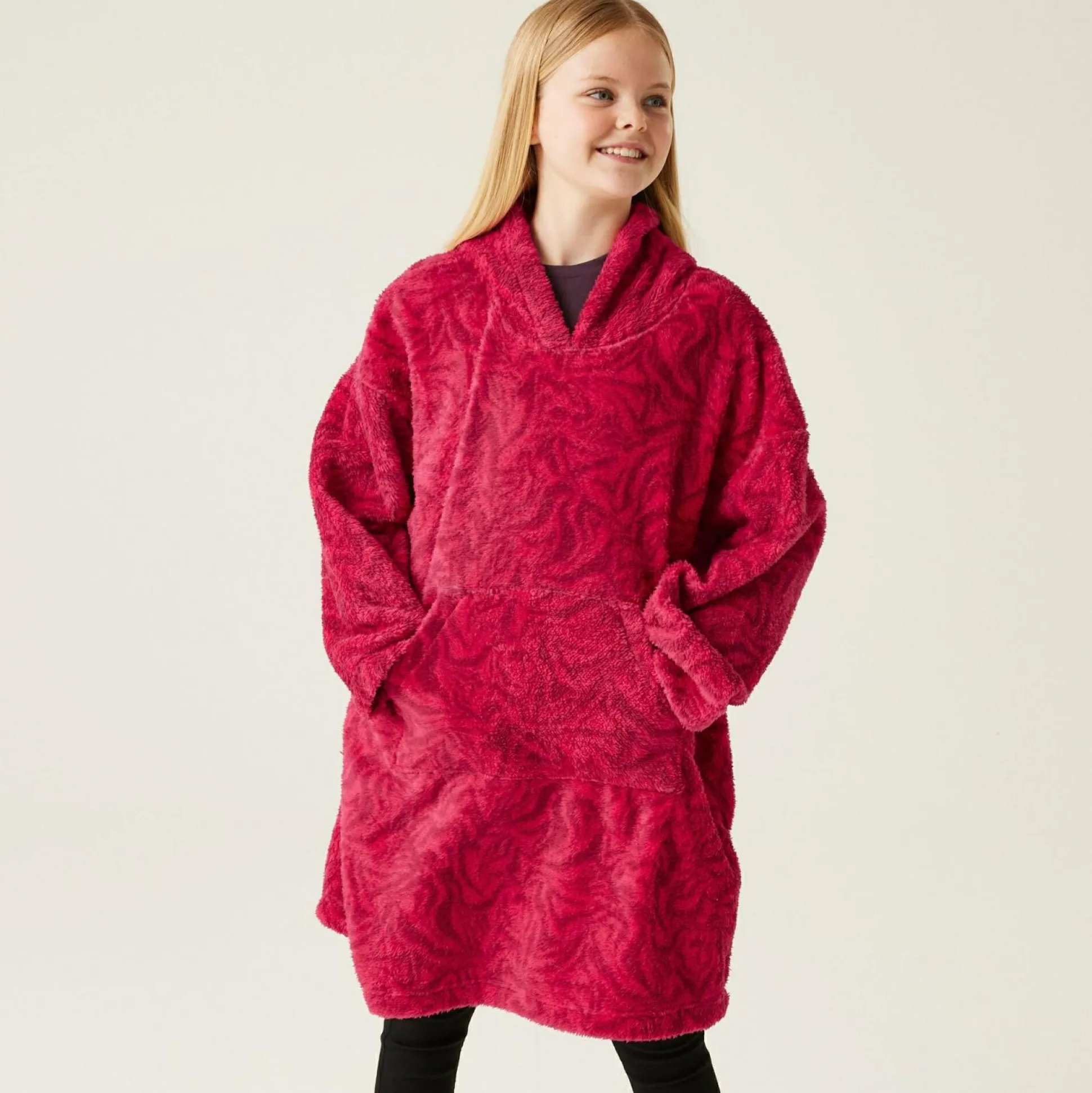 Kids' Cosy Poncho | Pink
