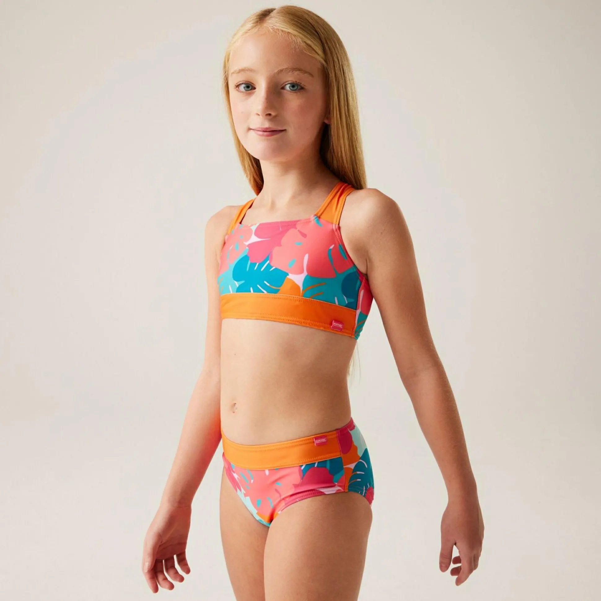 Kids' Dakaria III Bikini Set | Tropical Leaf