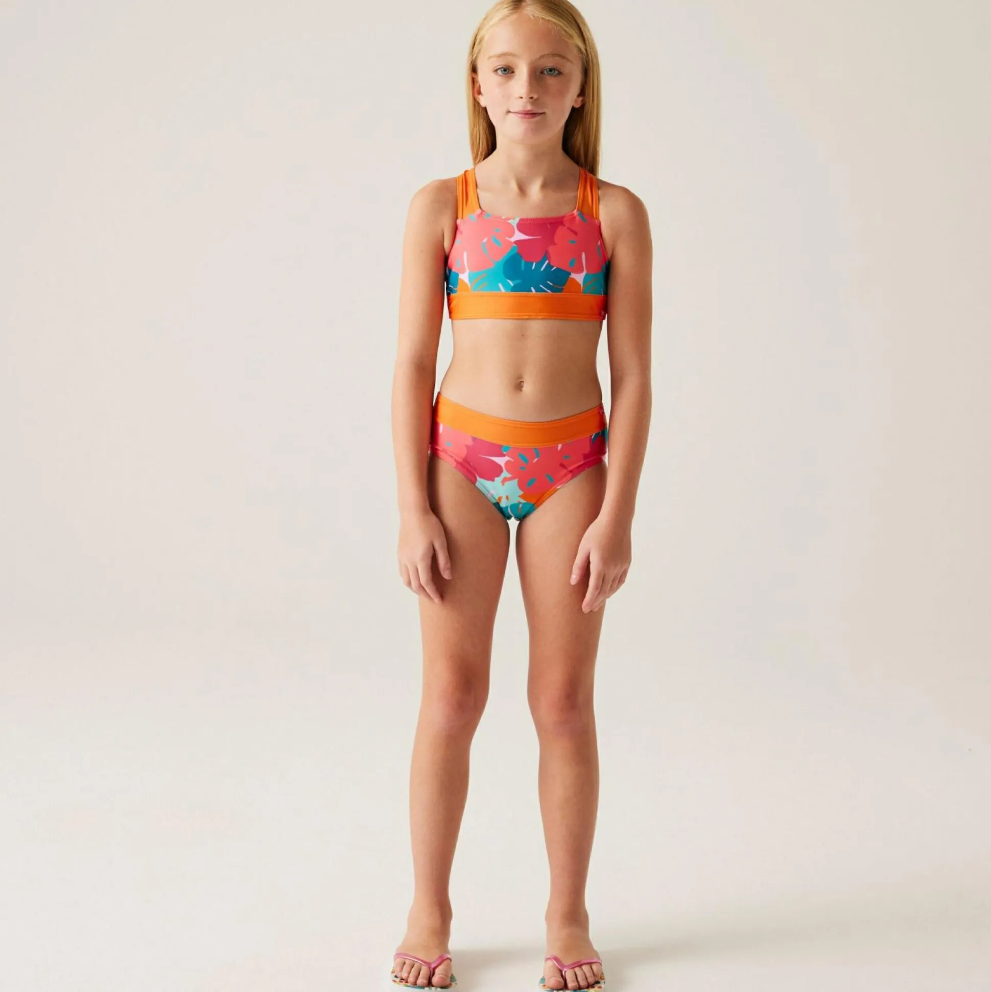Kids' Dakaria III Bikini Set | Tropical Leaf