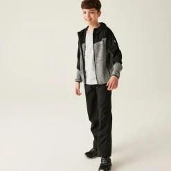 Kids' Dissolver IXI Full Zip Fleece | Mineral Grey Black