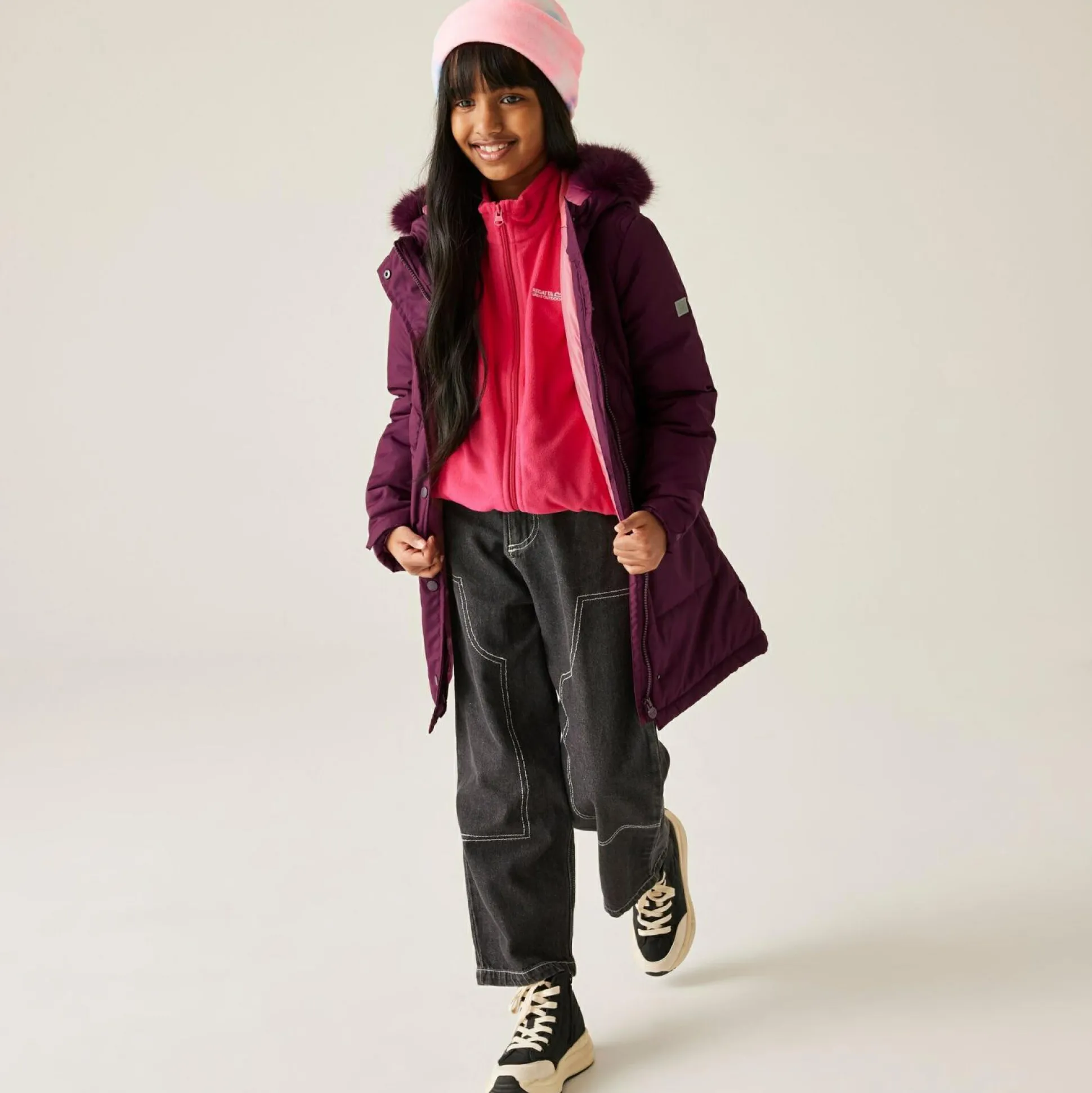 Kids' Fabriziall Quilted Jacket | Fig Purple