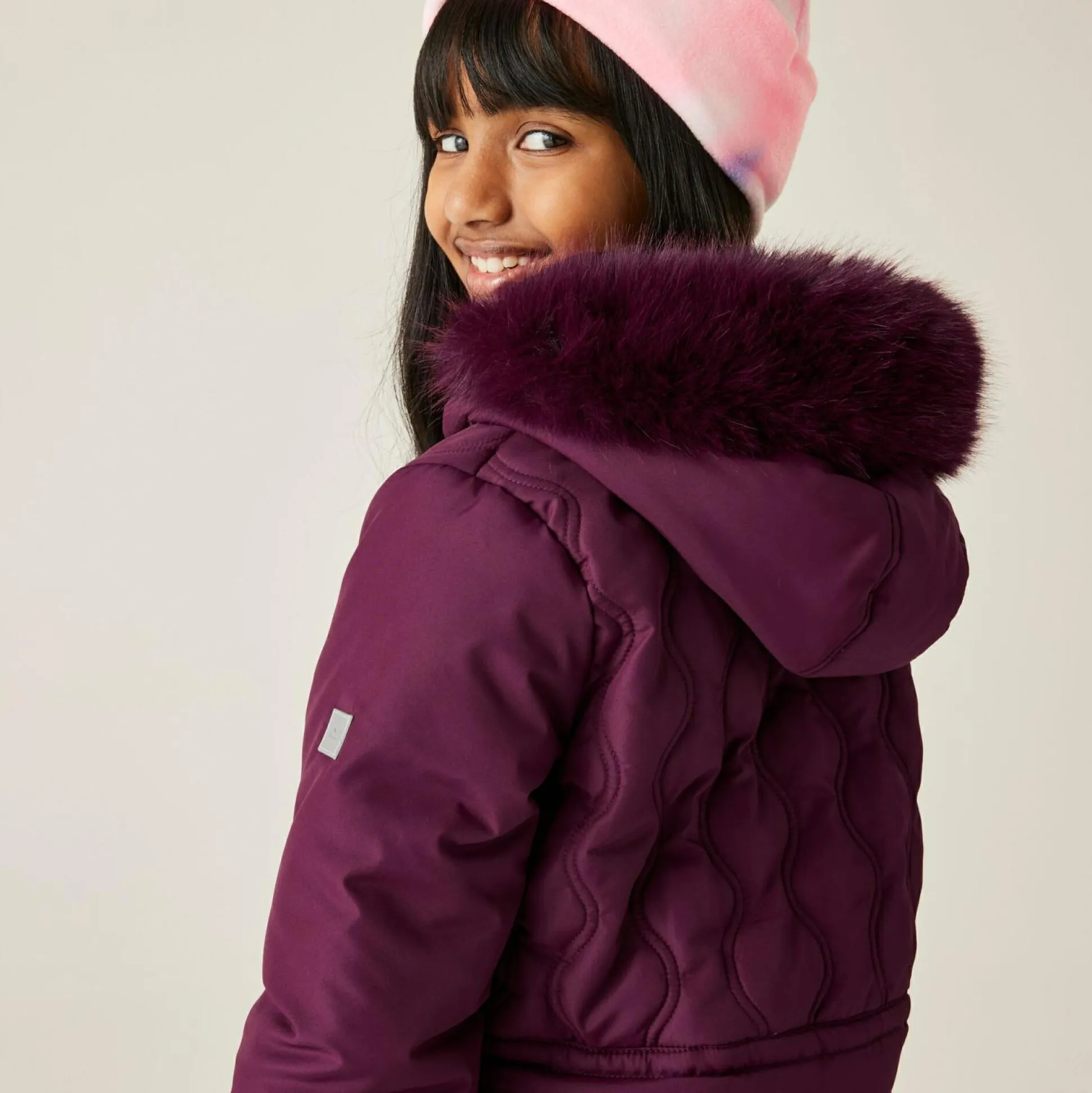 Kids' Fabriziall Quilted Jacket | Fig Purple