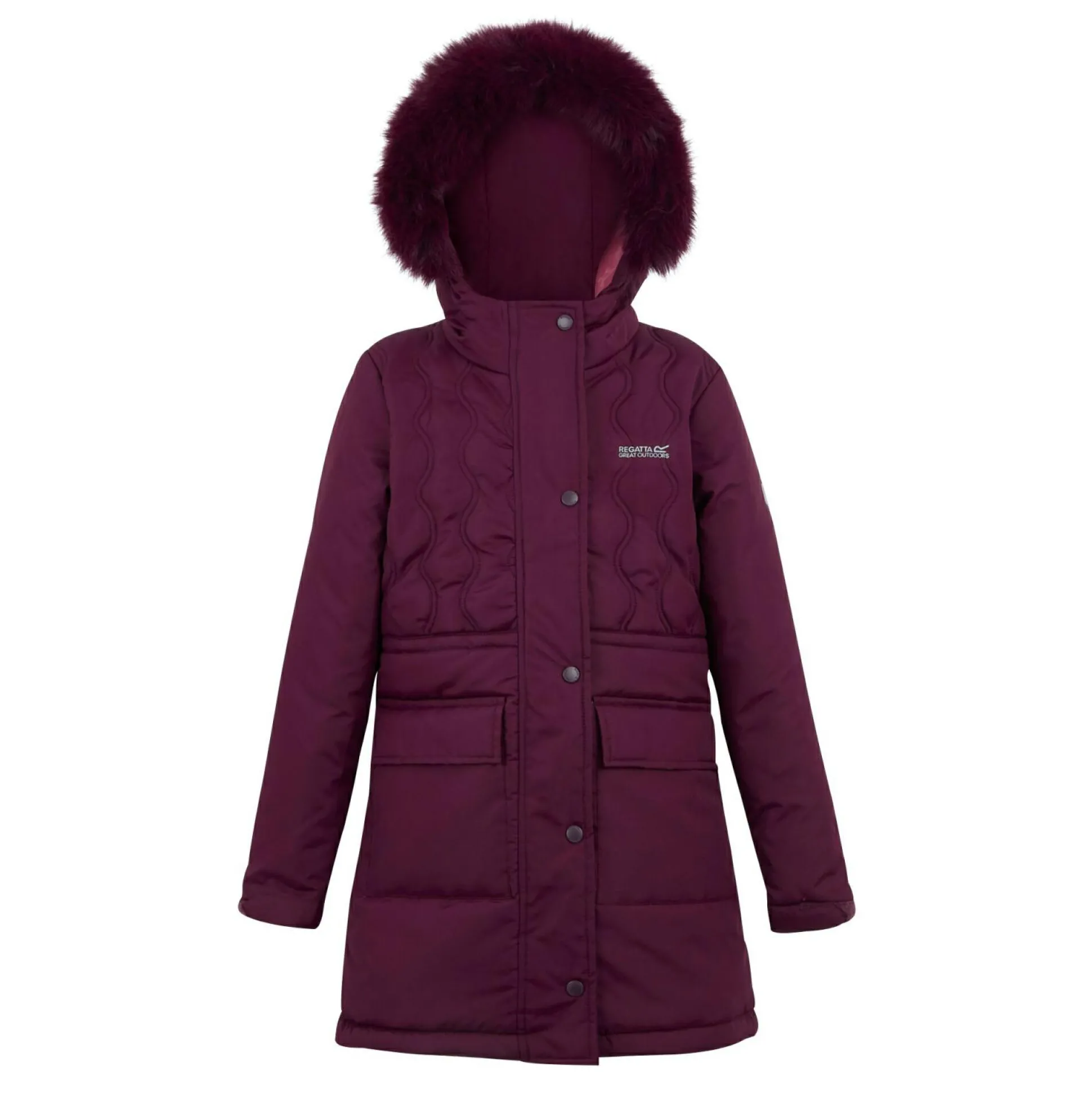 Kids' Fabriziall Quilted Jacket | Fig Purple