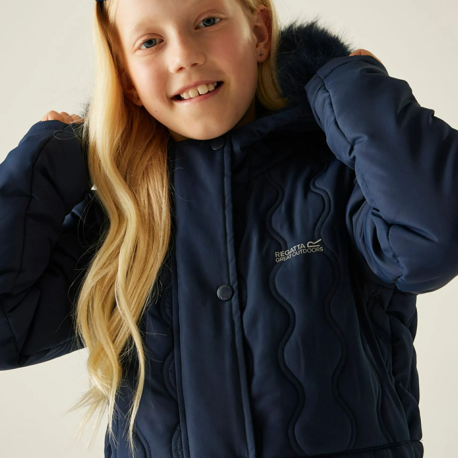Kids' Fabriziall Quilted Jacket | Navy Blue