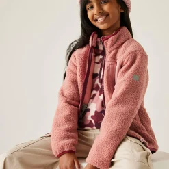 Kids' Frankie Warm Full Zip Fleece | Dusty Rose
