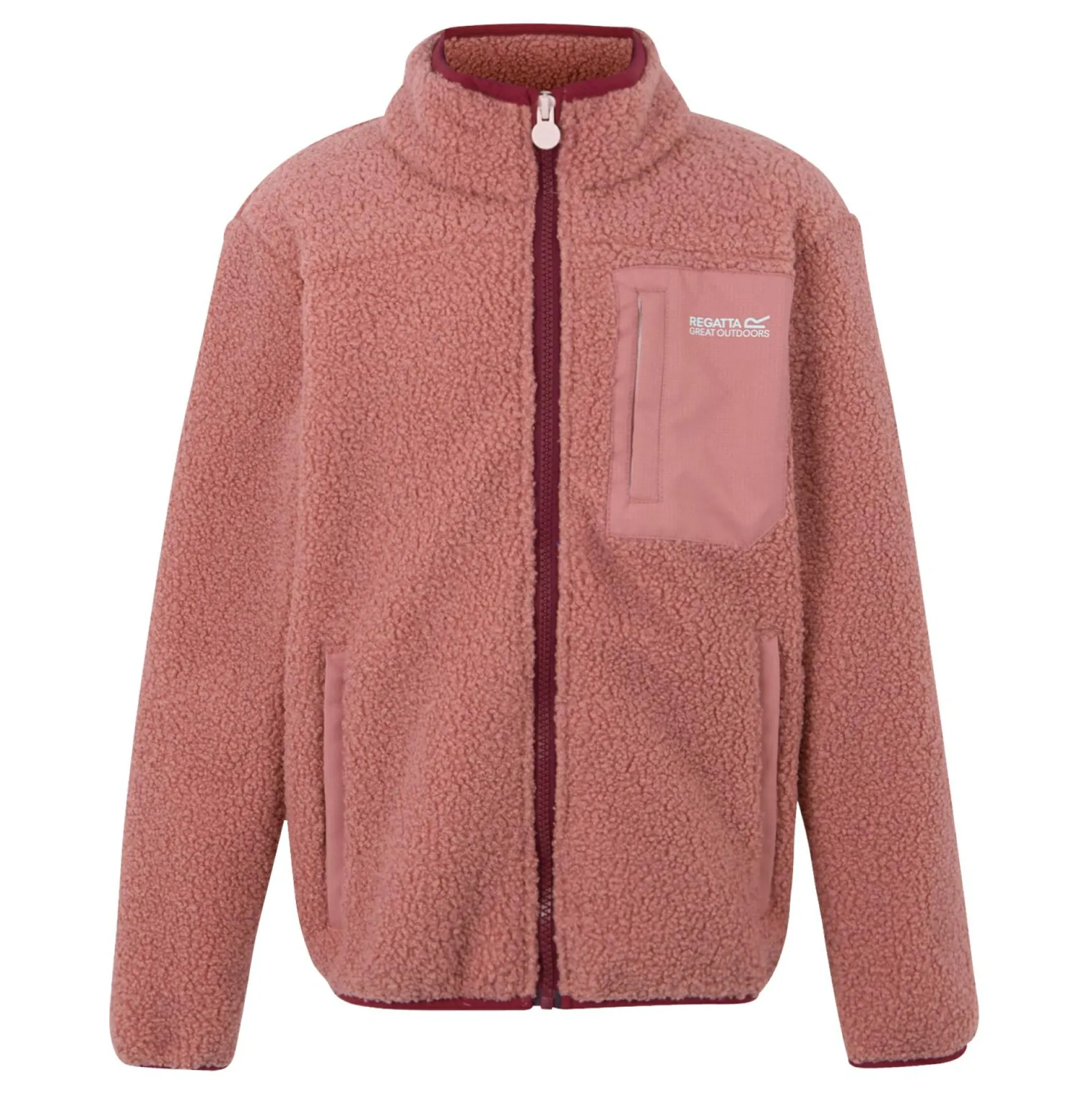 Kids' Frankie Warm Full Zip Fleece | Dusty Rose