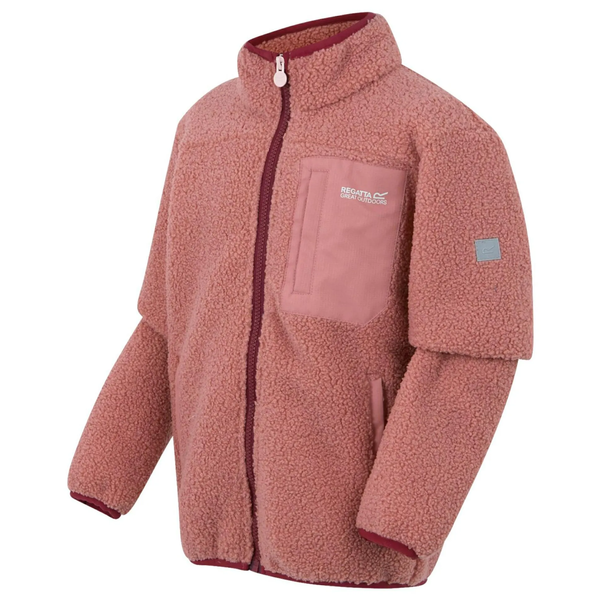 Kids' Frankie Warm Full Zip Fleece | Dusty Rose