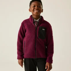 Kids' Frankie Warm Full Zip Fleece | Dark Pimento