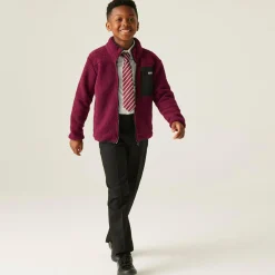 Kids' Frankie Warm Full Zip Fleece | Dark Pimento