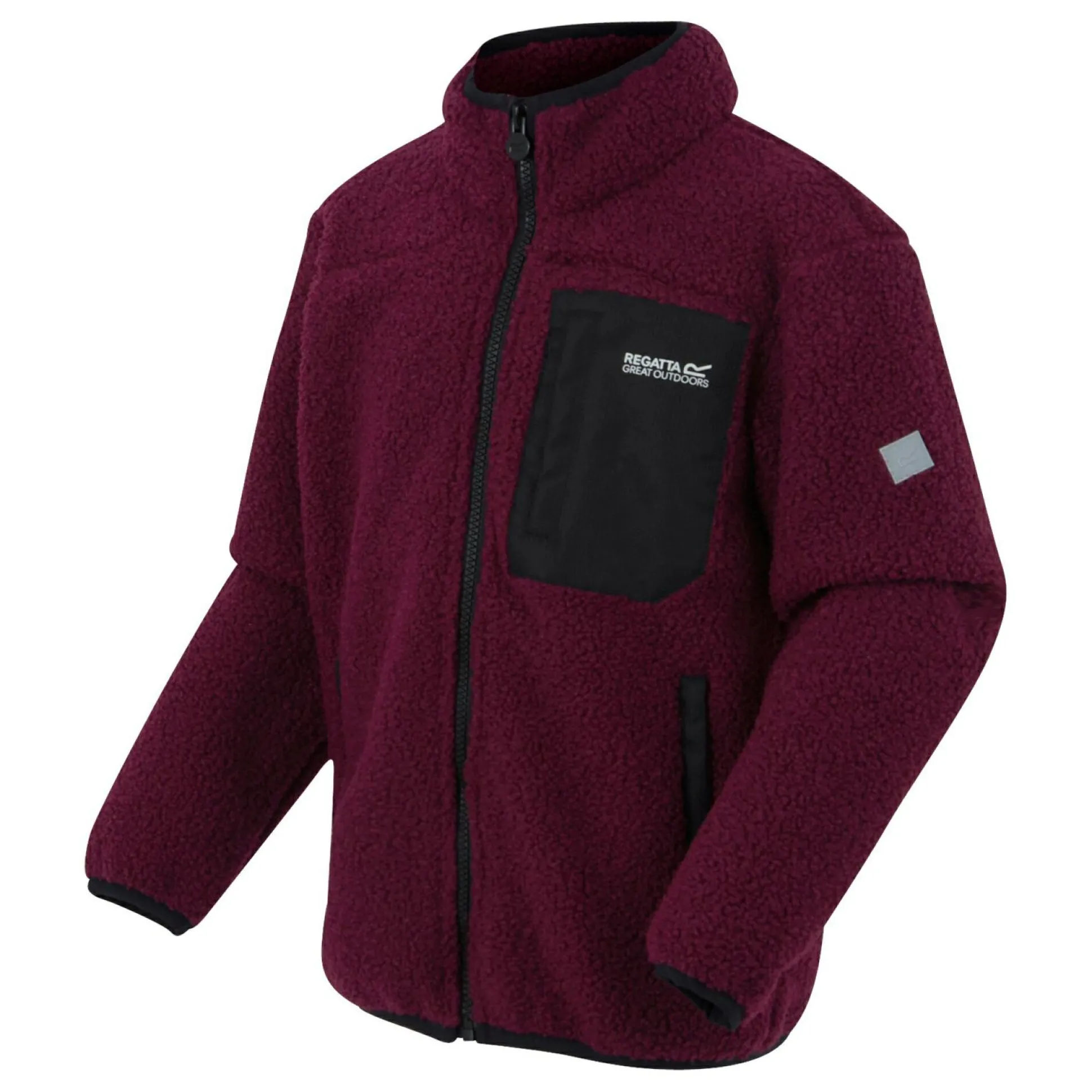 Kids' Frankie Warm Full Zip Fleece | Dark Pimento