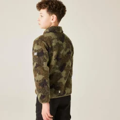 Kids' Frankie Warm Full Zip Fleece | Olive Camo Print