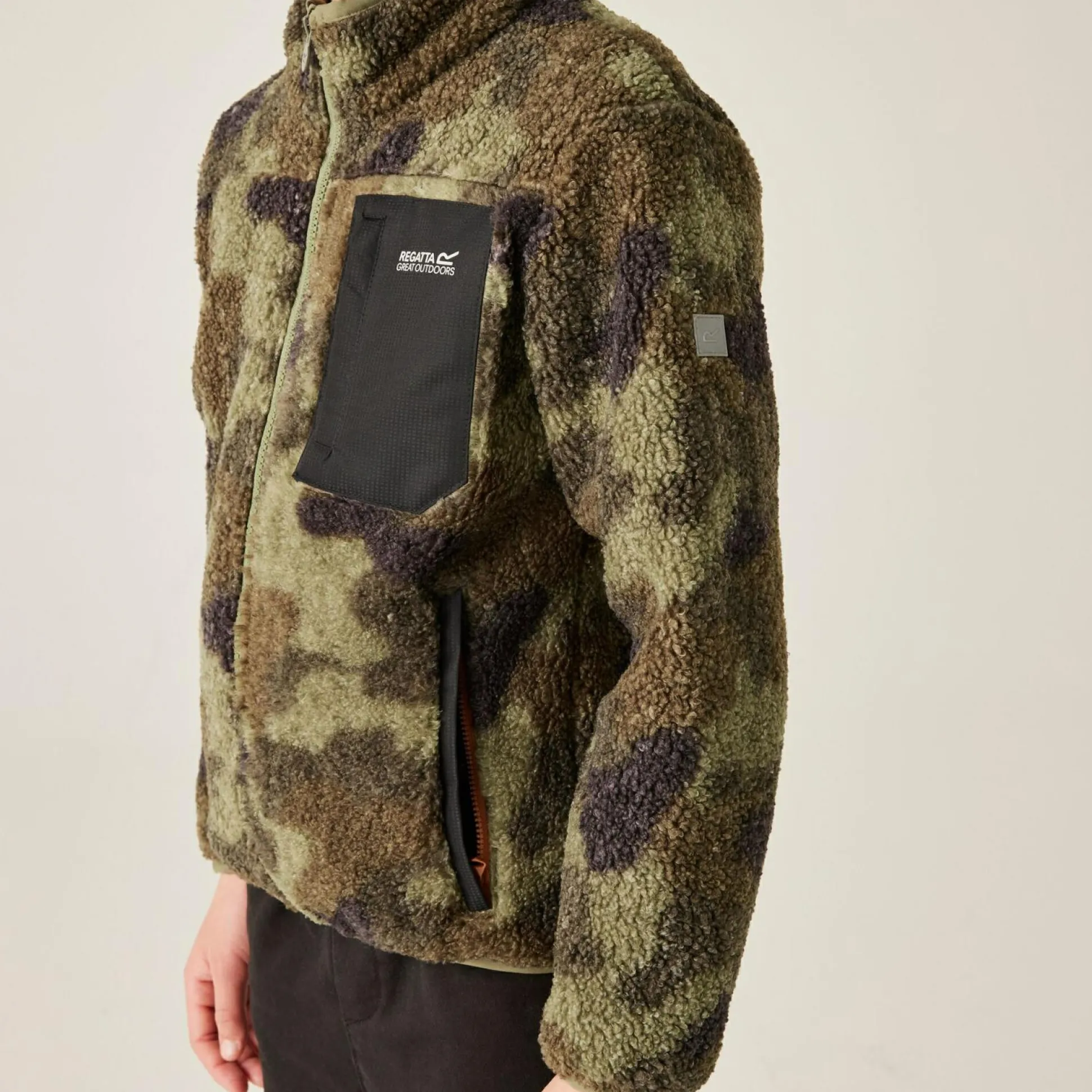 Kids' Frankie Warm Full Zip Fleece | Olive Camo Print