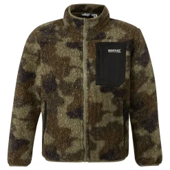 Kids' Frankie Warm Full Zip Fleece | Olive Camo Print