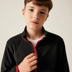 Kids' Full Zip Micro Fleece | Black