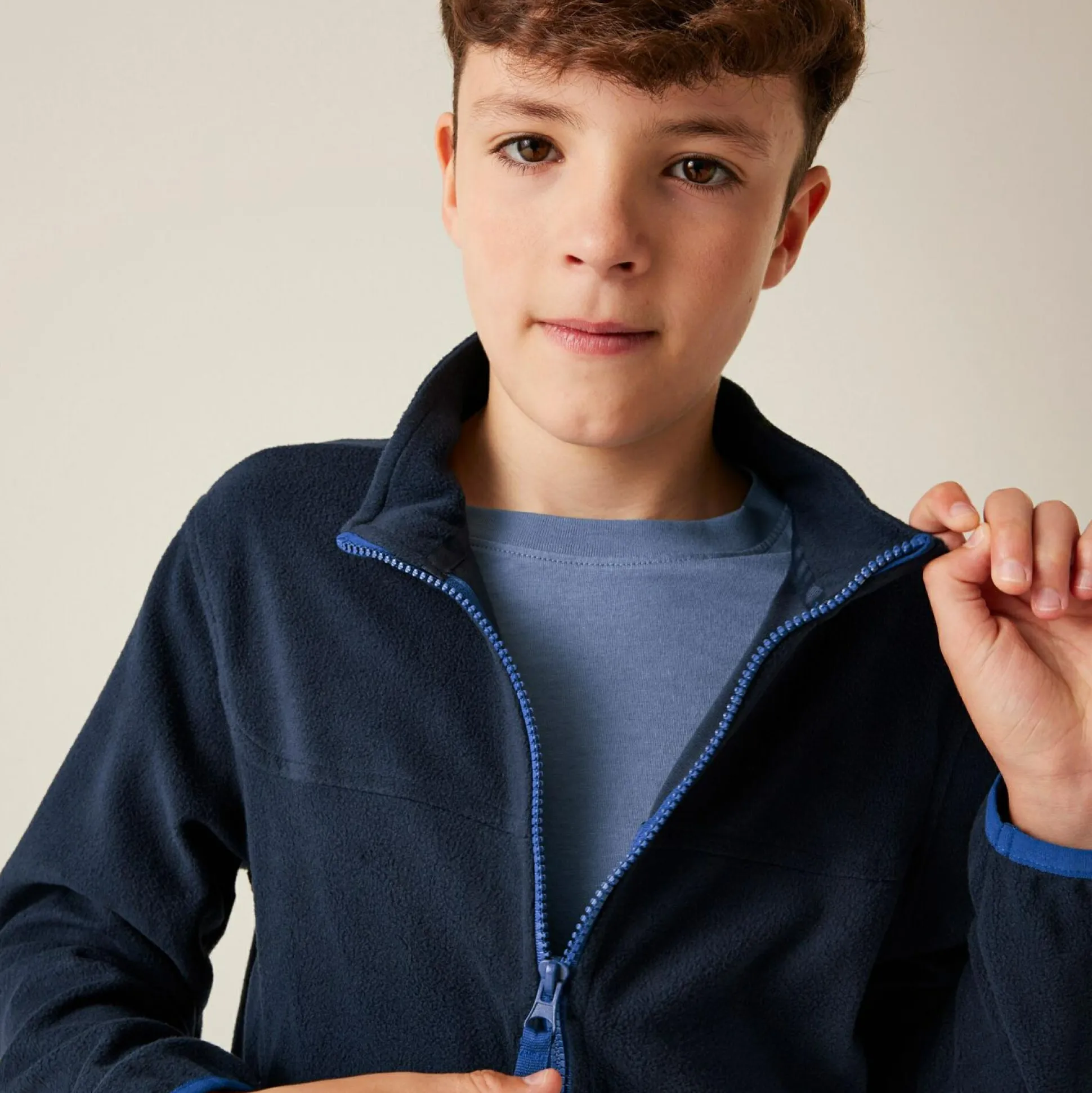 Kids' Full Zip Micro Fleece | Navy