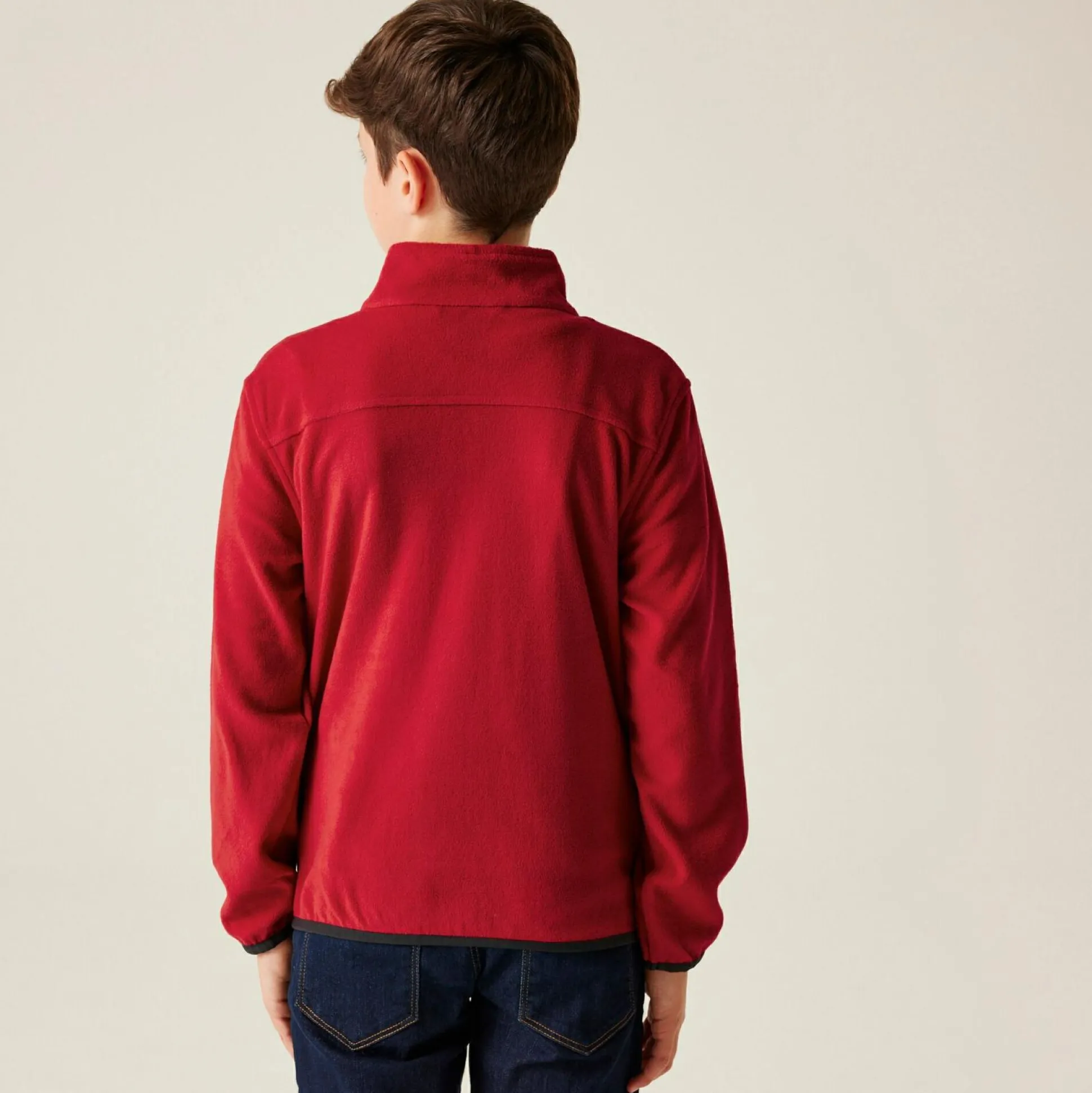 Kids' Full Zip Micro Fleece | Classic Red