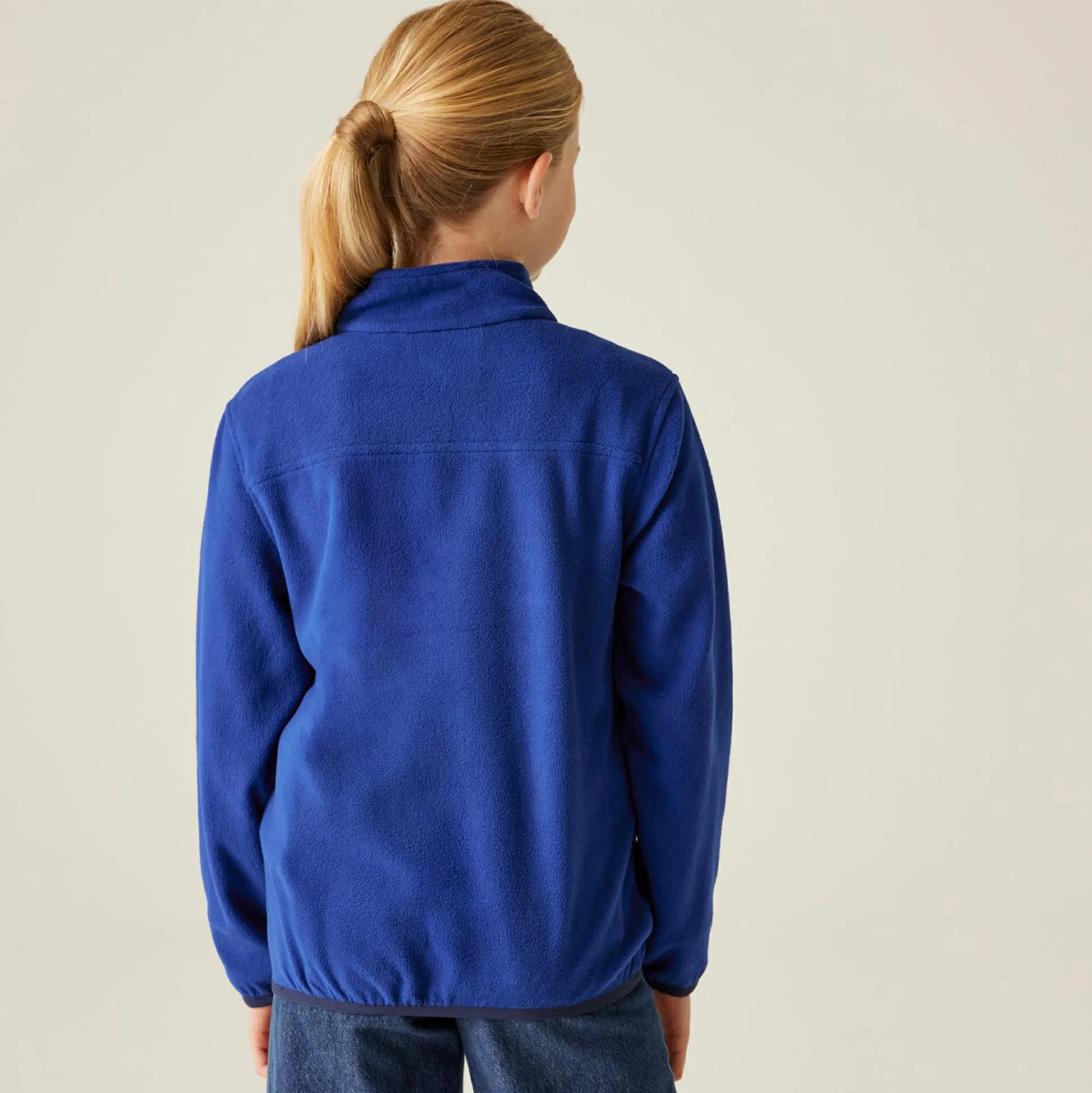 Kids' Half Zip Micro Fleece | New Royal
