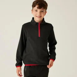 Kids' Half Zip Micro Fleece | Black