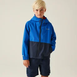 Kids' Hanleigh II Waterpoof Jacket | Olympian Blue Navy Tangerine Tango