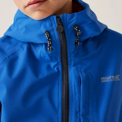 Kids' Hanleigh II Waterpoof Jacket | Olympian Blue Navy Tangerine Tango