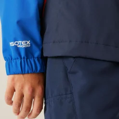 Kids' Hanleigh II Waterpoof Jacket | Olympian Blue Navy Tangerine Tango