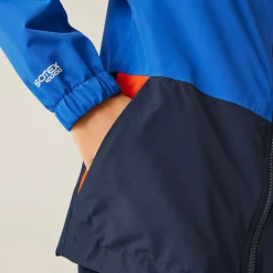 Kids' Hanleigh II Waterpoof Jacket | Olympian Blue Navy Tangerine Tango