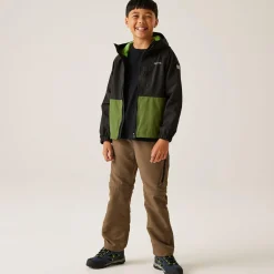 Kids' Hanleigh II Waterpoof Jacket | Black Nephrite Green Grenoble Green