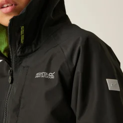 Kids' Hanleigh II Waterpoof Jacket | Black Nephrite Green Grenoble Green