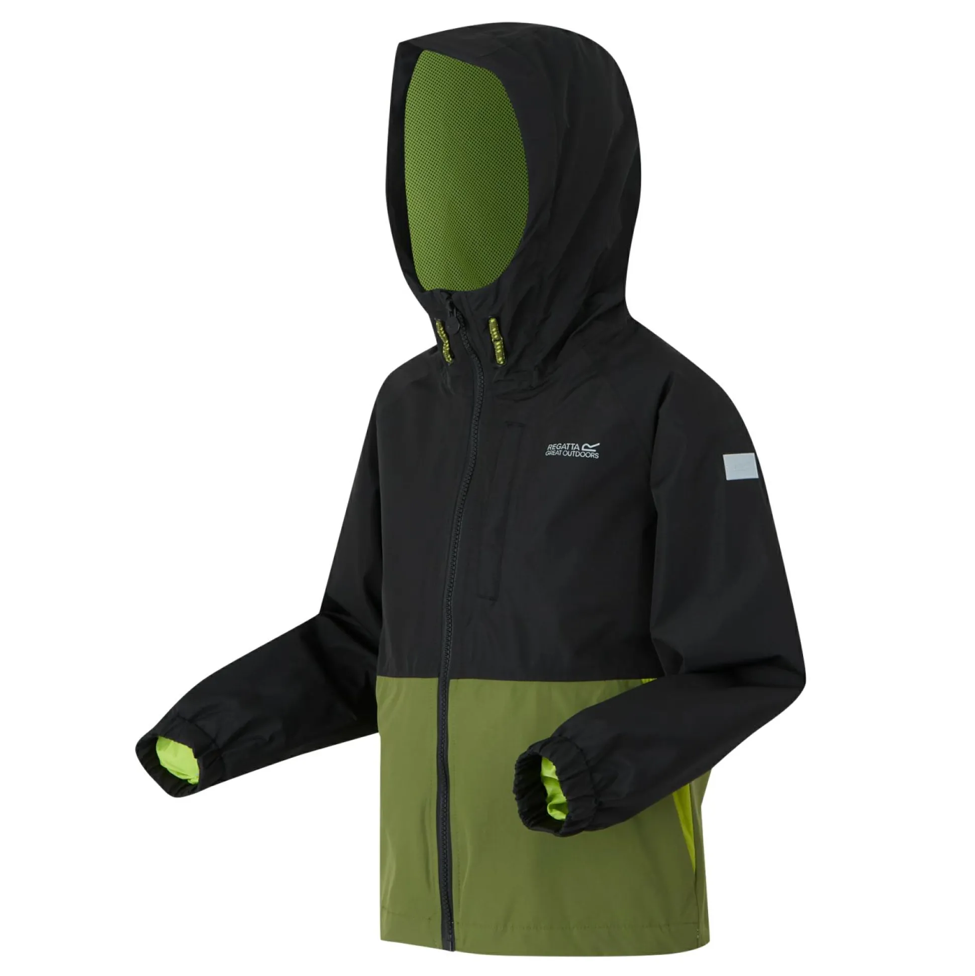 Kids' Hanleigh II Waterpoof Jacket | Black Nephrite Green Grenoble Green