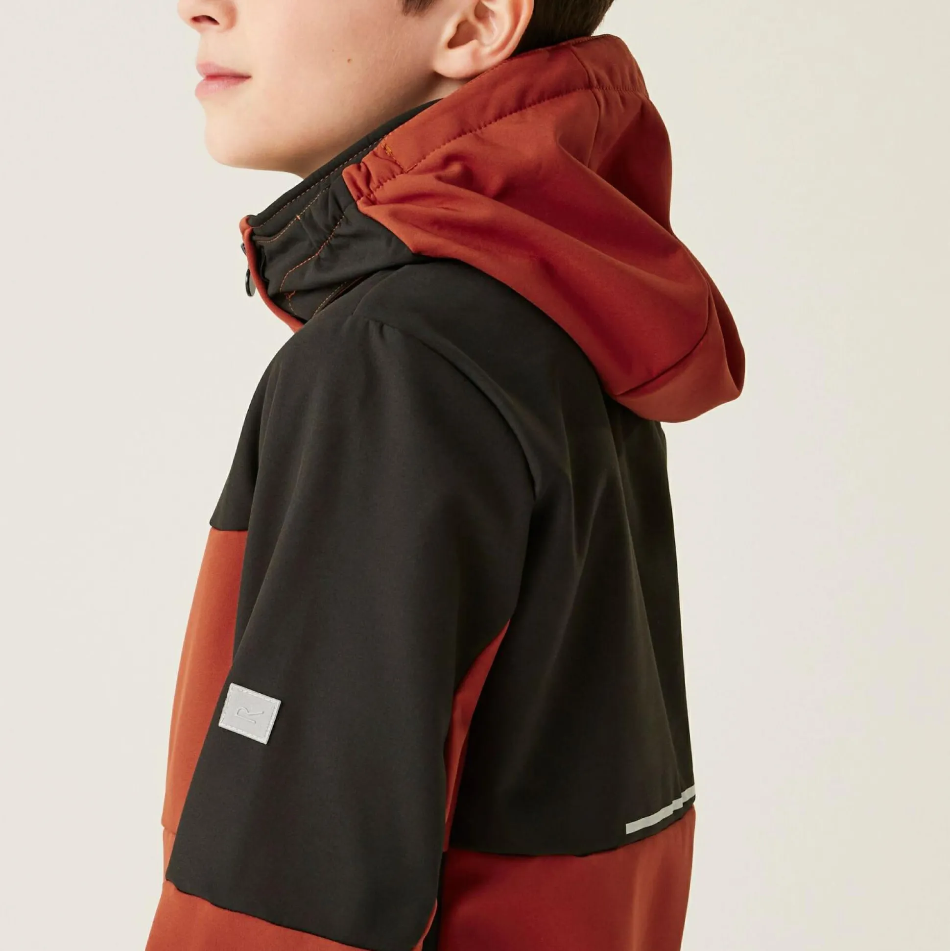 Kids' Haydenbury II Softshell Jacket | Red Ochre Black