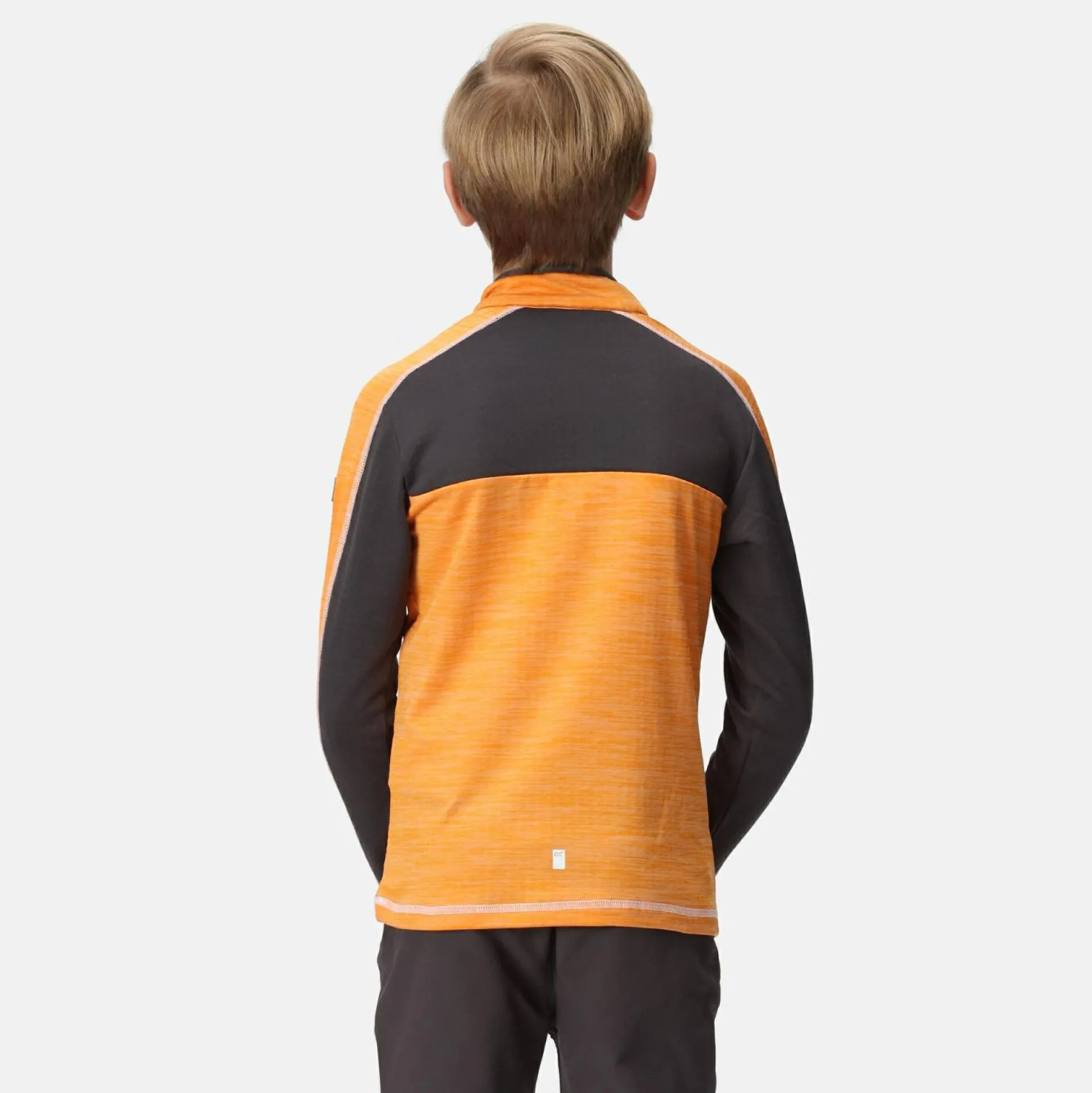 Kids' Hewley Fleece | Apricot Crush Seal Grey