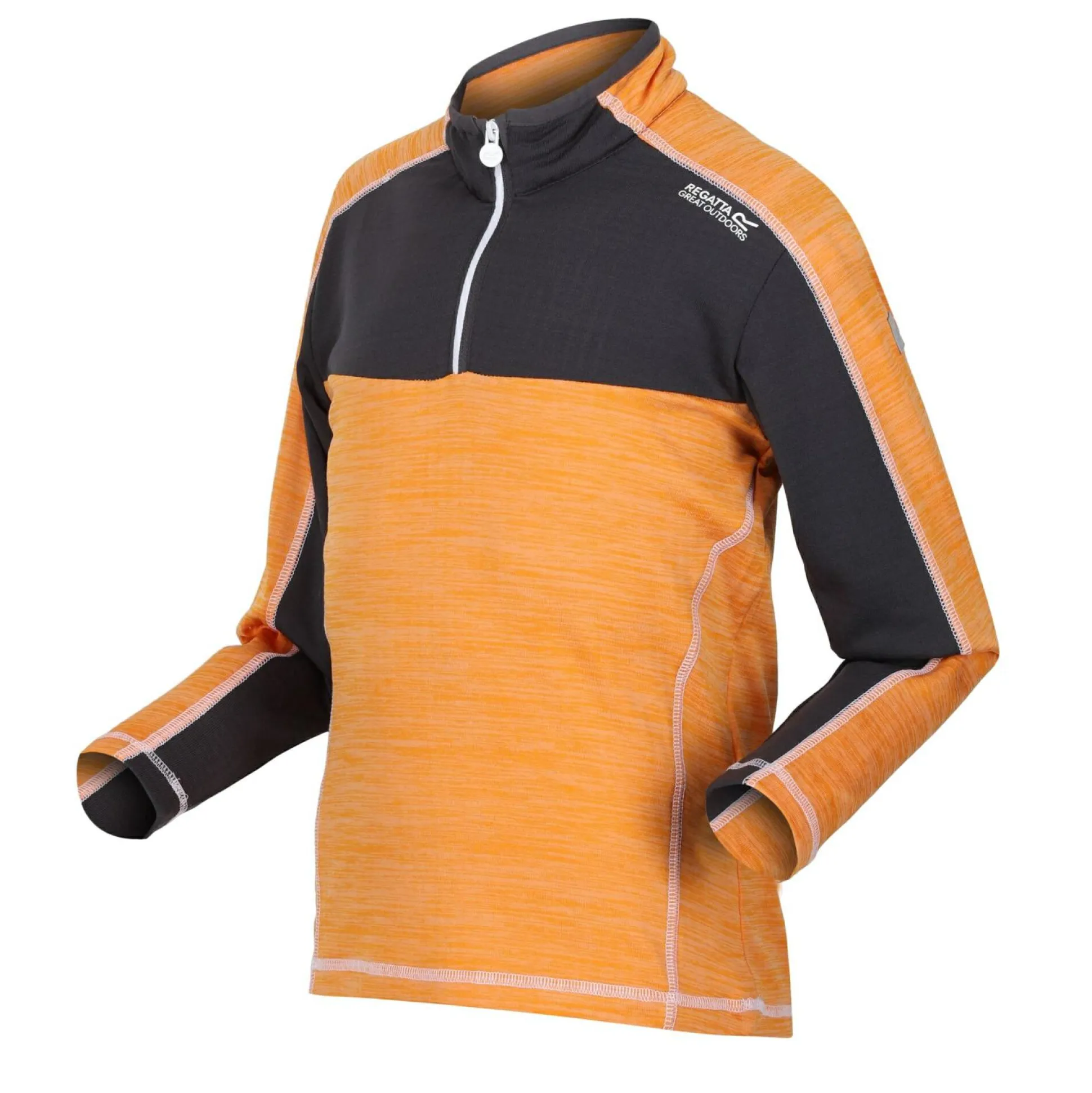 Kids' Hewley Fleece | Apricot Crush Seal Grey