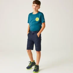 Kids' Highton Stretch Zip Off Walking Trousers | Navy