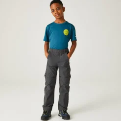 Kids' Highton Stretch Zip Off Walking Trousers | Seal Grey