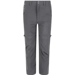Kids' Highton Stretch Zip Off Walking Trousers | Seal Grey