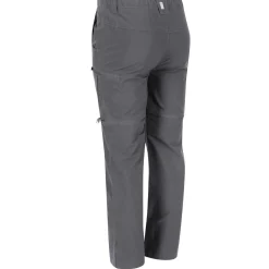 Kids' Highton Stretch Zip Off Walking Trousers | Seal Grey