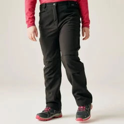 Kids' Highton Stretch Zip Off Walking Trousers | Black