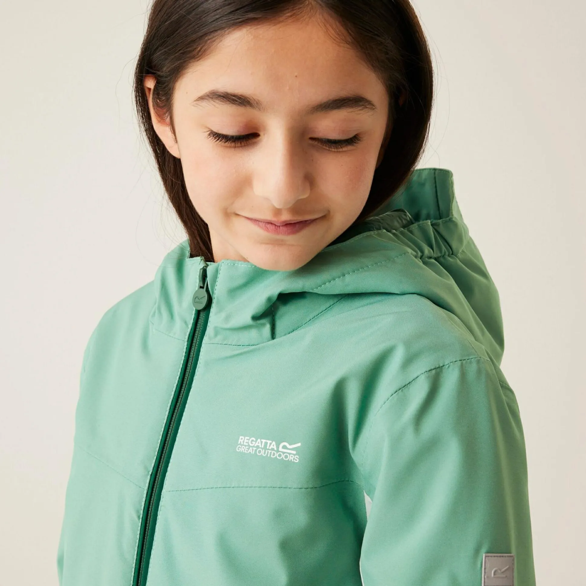 Kids' Highton V Padded Jacket | Dusty Green Rain Forest Green