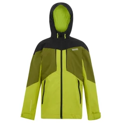 Kids' Highton VI Waterpoof Jacket | Grenoble Green Nephrite Green Black Wild Lime