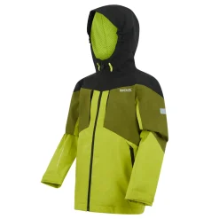 Kids' Highton VI Waterpoof Jacket | Grenoble Green Nephrite Green Black Wild Lime