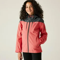 Kids' Highton VI Waterpoof Jacket | Peach Bloom Seal Grey