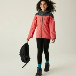 Kids' Highton VI Waterpoof Jacket | Peach Bloom Seal Grey