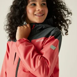 Kids' Highton VI Waterpoof Jacket | Peach Bloom Seal Grey