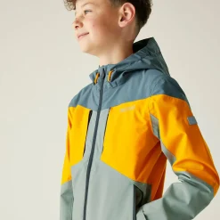 Kids' Highton VI Waterpoof Jacket | Glacier Bright Marigold Stormy Weather