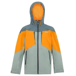 Kids' Highton VI Waterpoof Jacket | Glacier Bright Marigold Stormy Weather