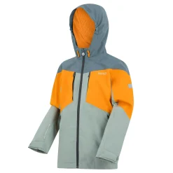 Kids' Highton VI Waterpoof Jacket | Glacier Bright Marigold Stormy Weather