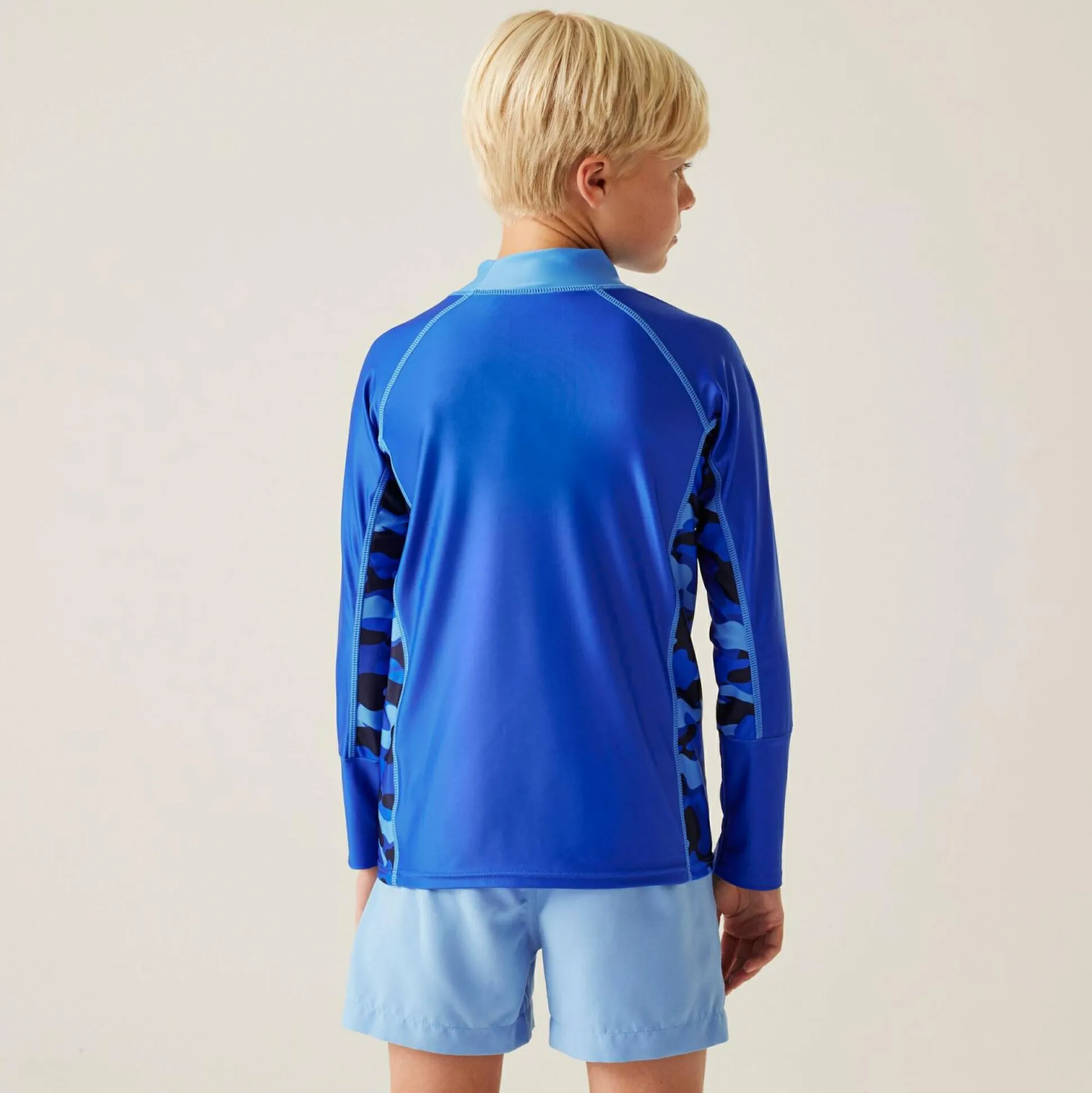 Kids' Hoku II Swim Top | Olympian Blue Elysium Blue Blue Camo