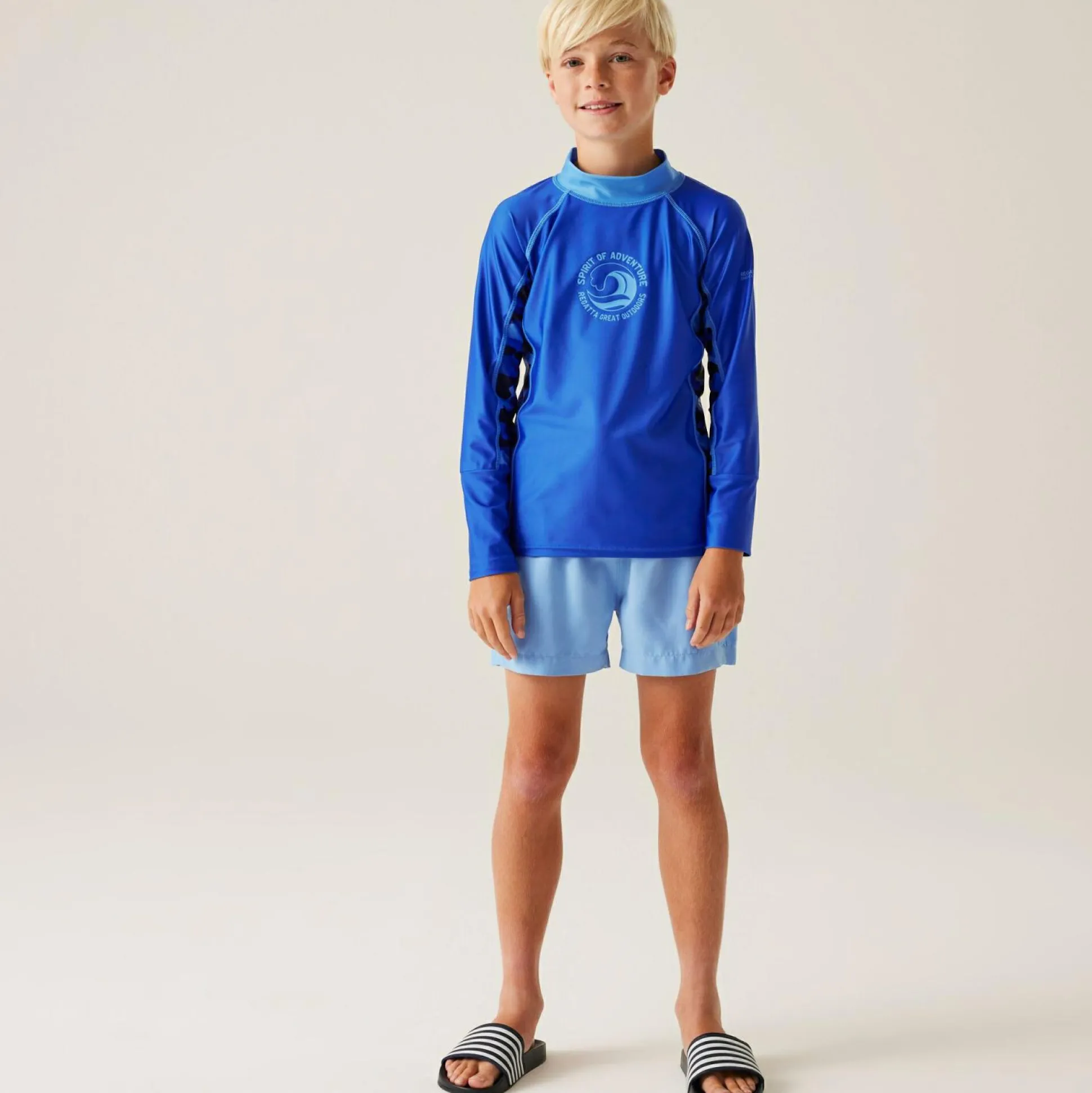 Kids' Hoku II Swim Top | Olympian Blue Elysium Blue Blue Camo