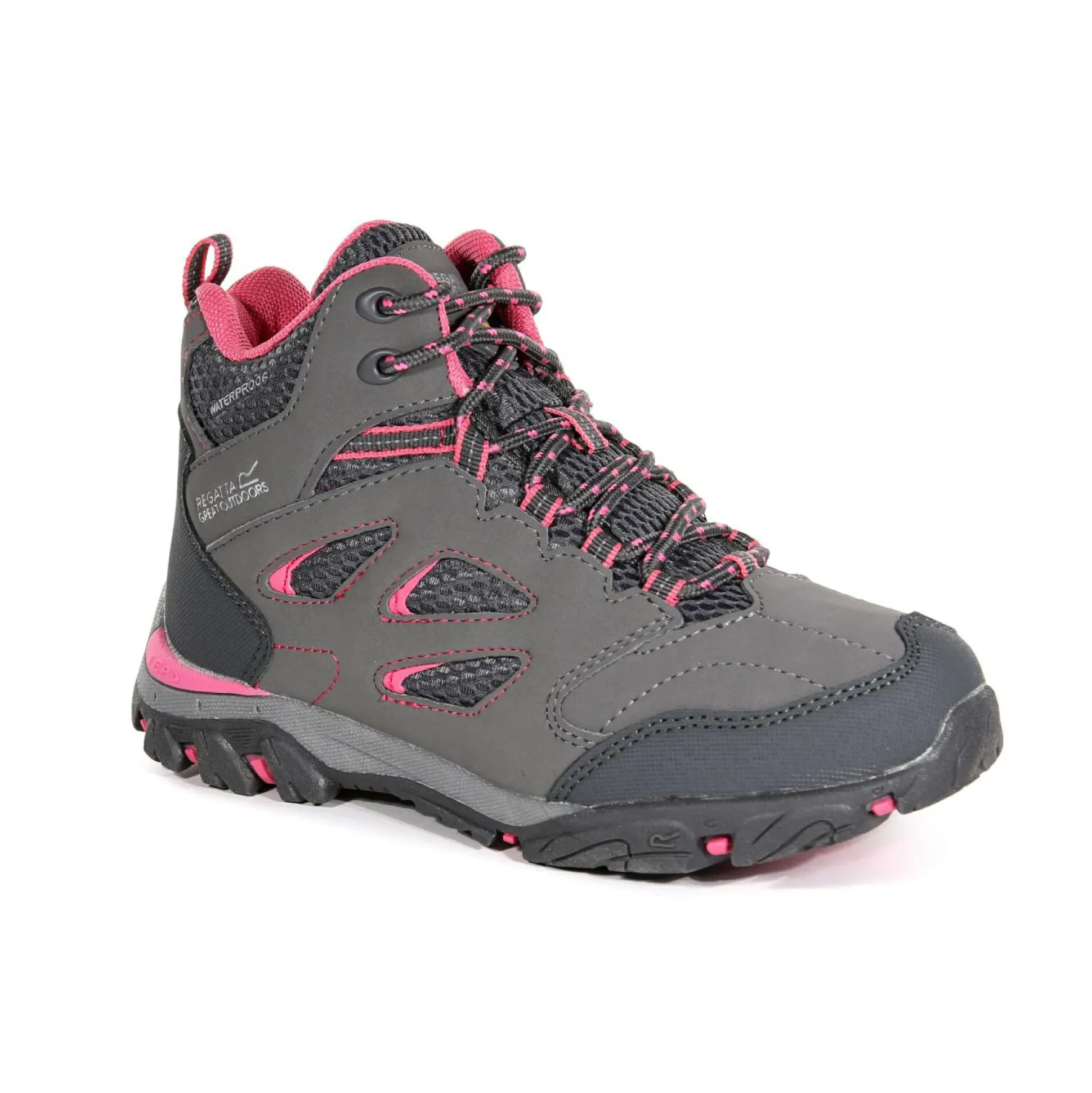 Kids' Holcombe Waterproof Mid Walking Boots | Steel Tulip