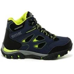 Kids' Holcombe Waterproof Mid Walking Boots | Navy Lime Punch
